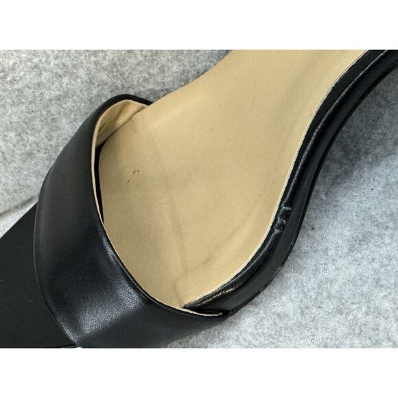 Naturalizer Ivy Black Leather Heeled Sandals - Size 9.5 WIDE - Picture 4 of 11